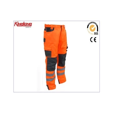 Orange Light Hi-Vis Pants,Safety Reflective Road Workwear Pants