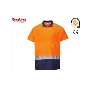 Laranja verão desgaste Hi visbility Polo camisa, venda quente estilo Hivi camisas à venda