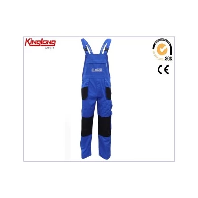 Outdoor Embroidered Working Bibs,High quality rough blue overall