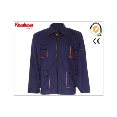 Outdoor TC Fabric Power Workwear Jacks, Polykatoen Safety Work Jackets Groothandel