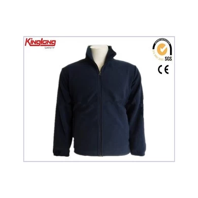 Polar Fleece Jacket, hoge kraag winddicht Polar Fleece Jacket, Warm Hooded Workwear Polar Fleece Jacket