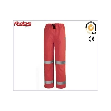 Pantaloni da lavoro da uomo in tessuto di cotone poli alta visibilità, pantaloni Hivi uniformi di alta qualità produttore cinese