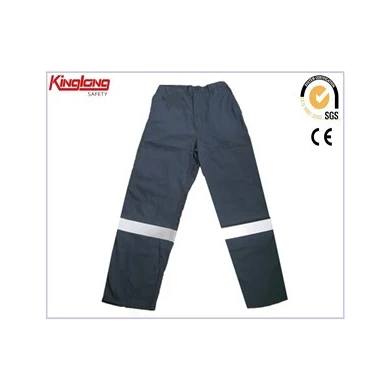 mens policotone pantaloni da lavoro ad alta visibilità, Polycotton a prova di polvere mens della vita elastica pantaloni da lavoro ad alta visibilità