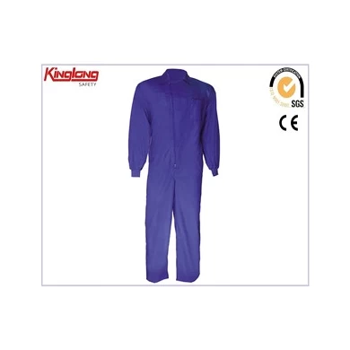 Защитная одежда из полиэстера/поликоттона, комбинезон с нагрудным карманом