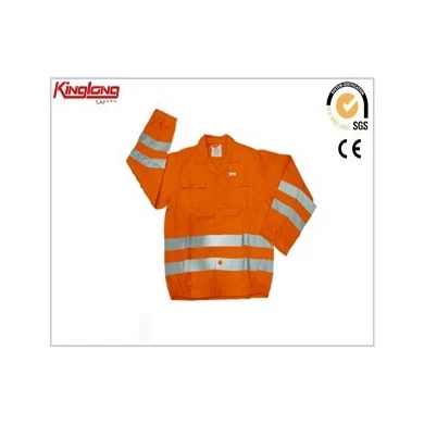 Refelctive tapes high visibility orange shirt, 65%polyester35%cotton fabric new fashion shirt