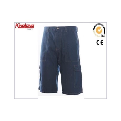 Seis bolsillo cargo cortocircuitos al por mayor, pantalones de algodón para hombre de trabajo del surtidor de China