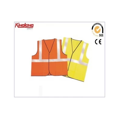 Spring style no sleeves mens vest, high visibility workers safety vest