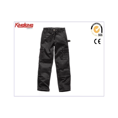 Stylish mens cargo workwear pants, multi pockets trousers for work clothes