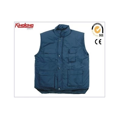 Suitable warm cotton winter safety vest,High quality men's workwear vest for sale