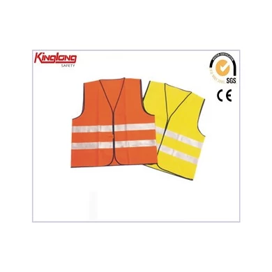 Summer flooding protective safety vest, reflective tapes 100%polyester knitting orange waistcoat