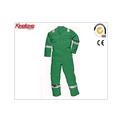 T/C fabric workwear coveralls with 3M reflective tape,High quality mens working coverall china supplier