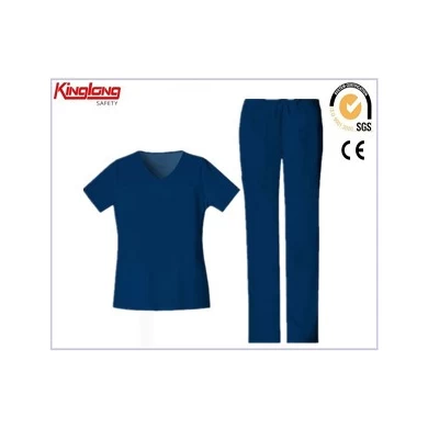 Esfoliantes médicos azuis unissex de venda imperdível no mercado dos EUA, uniformes personalizados de moda unrse.