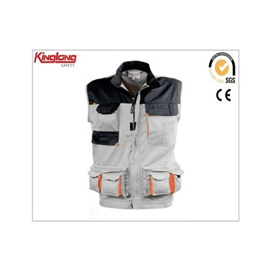 Wholesale labor waistcoat,workwear vest for man ,men's work waistcoat