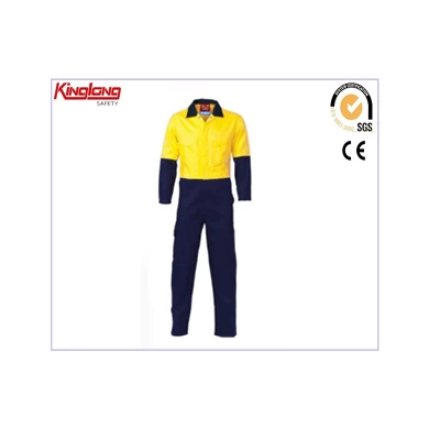 Winter cotton work wear safety coveralls with hi vis reflective workwear uniforms