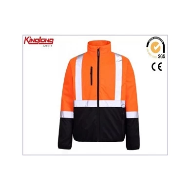 Pracovní oblečení uniforma s vysokou viditelností horní bunda, 65/35 hot sale pánská pracovní bunda cena
