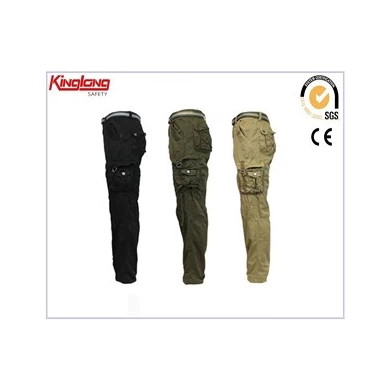 Wuhan kinglong ognioodporne hurtowe używane spodnie robocze cargo 6 z sześcioma kieszeniami