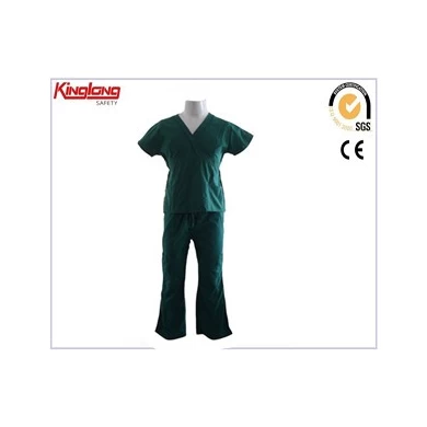 cheap nurse hospital uniform designs, Custom logo solid Color nurse uniforms