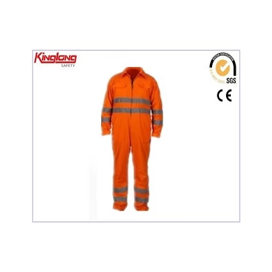 preço barato vestuário macacão, macacão laranja unissex com refletor