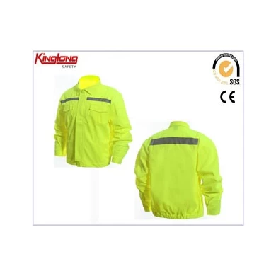 Ropa de trabajo de alta visibilidad, chaqueta de ropa de trabajo reflectante de precio barato en general, chaqueta reflectante de último estilo de alta calidad