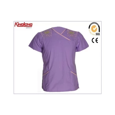 hospital uniform supplier China, V-neck nurse uniform wholesale