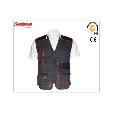 men  poly cotton safety garments protective workwear clothing work vest