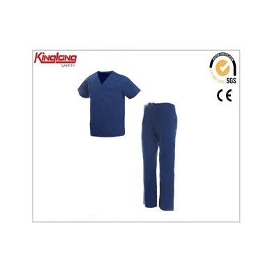 men safety clothing workwear  2 pcs shirt and pant hospital  scrubs uniform