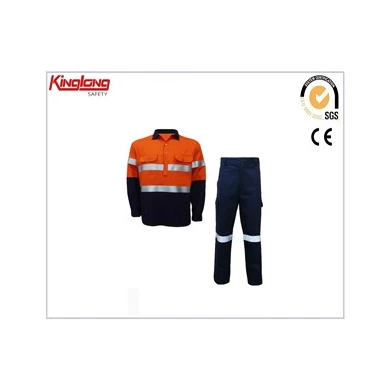 roupas de trabalho masculinas roupas de trabalho de segurança 2 peças camisa e calça hivi