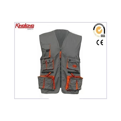 safety vests,canvas waistcoat with lots pockets,Latest Designer Adults Wear Vest Safety Reflective Waistcoat