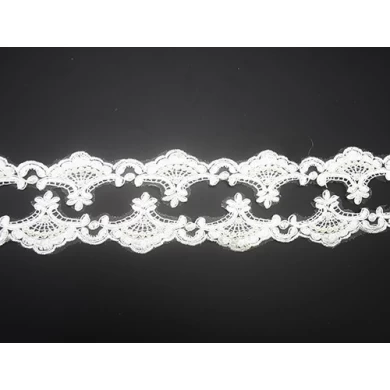 Decorative lace with sequin beads. Vintage wedding / bricolage DIY handmade sewing decorative ribbon