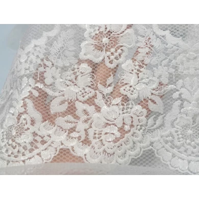 GroßhandelsPartei-Abendkleid-Hochzeits-Kleid-Gewebe 3d Blume gesticktes Tulle-Spitze-Gewebe