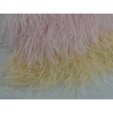 Wholesale Pink Ostrich Feather Trimming Factory Provide For Wedding Dress
