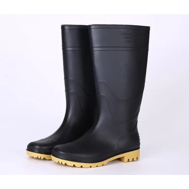 101-3 cheap black non safety work rain boots