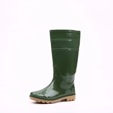 103-2 parlak yeşil pvc yağmur botları