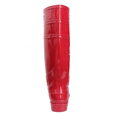 103-RR red lightweight non safety pvc glitter rain boot