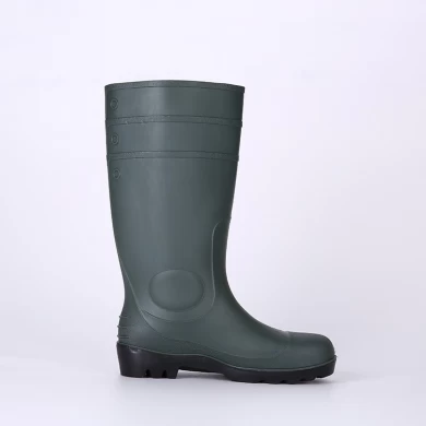 106-1 green safety work boots pvc