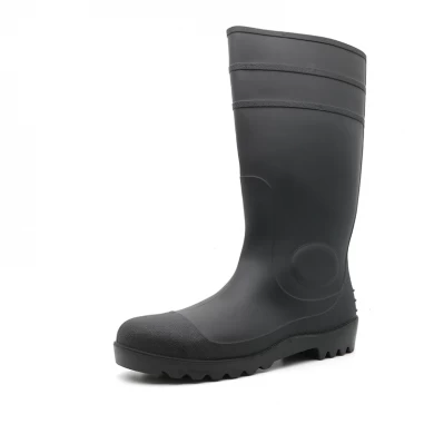 106 CE经过验证的防水钢脚趾防穿刺PVC安全雨水靴