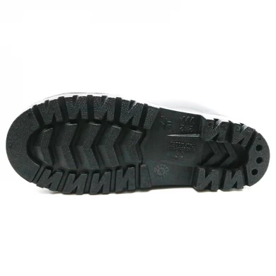 108-3L Black chemical resistant steel toe PVC safety rain boots