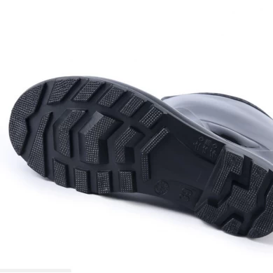 110B黑色防水耐油闪光pvc安全靴