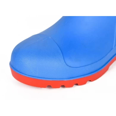 111新设计蓝色耐油钢脚趾安全雨靴pvc