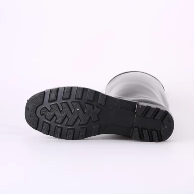 202-1 الأسود البلاستيكية النساء أحذية المطر