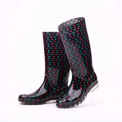 202-5 waterproof glitter women PVC rain boots