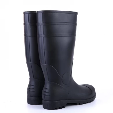 801bb de punta de acero a prueba de pinchazos PVC Boots de lluvia de seguridad para hombres para hombres