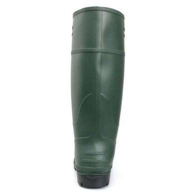 A8GB green matte waterproof non safety pvc rain boot for garden