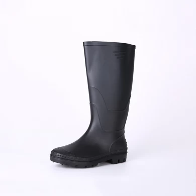 ABBN رخيصة أحذية المطر السوداء البلاستيكية