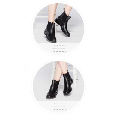 Hux-1 moda Chelsea tornozelo estilo botas de chuva para as mulheres