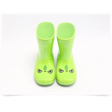 KRB-003绿色时尚coloful pvc雨靴为孩子们