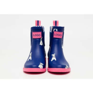RB-002 beautiful fashion rubber rain boots for women