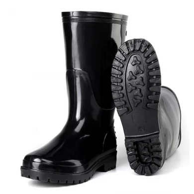SQ-501B stivali da pioggia economici in pvc glitter non di sicurezza da uomo