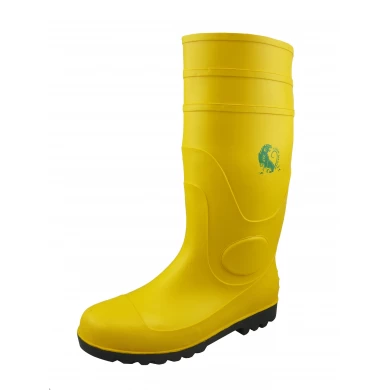 YBS chemical resistant waterproof pvc rain boots