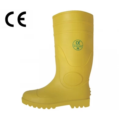 YYS CE standard yellow waterproof wellington boots